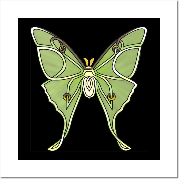 Luna Moth Wall Art by KnotYourWorld4